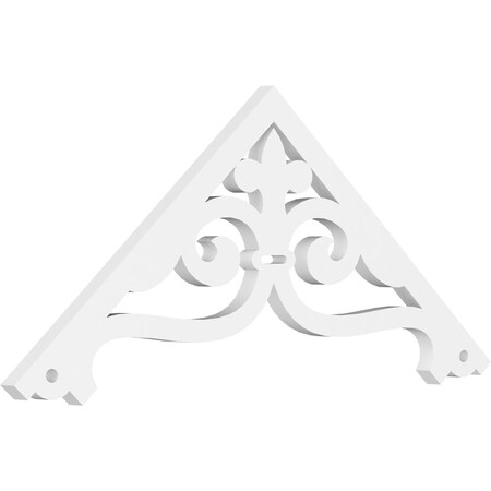 Ekena Millwork Pitch Finley Architectural Grade PVC Gable Pediment, 36"W x 15"H x 1"P (10/12) GPP036X015X100FIN